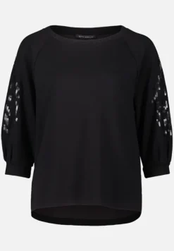 Betty Barclay Sweatshirts*Sweatshirt mit Trompetenärmeln Schwarz