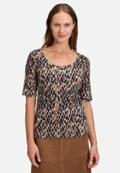 Betty Barclay Shirts*Trägertop mit Rippenstruktur Dark Blue/Brown