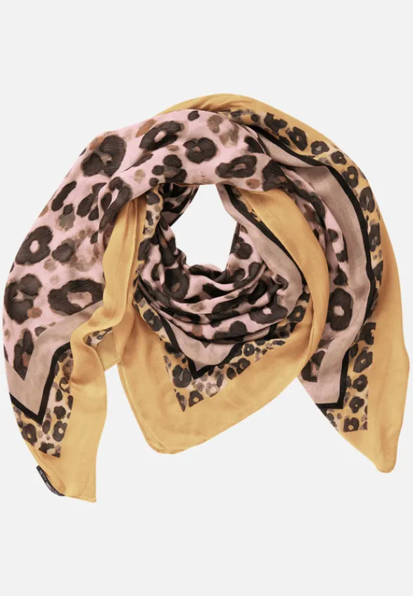 Betty Barclay Accessoires*Tuch mit Aufdruck Taupe/Yellow