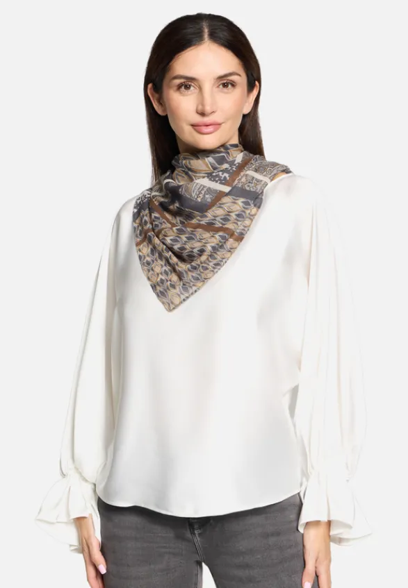 Betty Barclay Accessoires*Tuch mit Aufdruck Grau/Beige