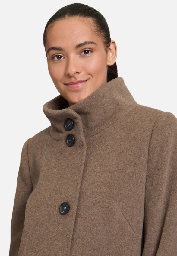 Betty Barclay Mäntel*Wollmantel mit Kragen Taupe Melange
