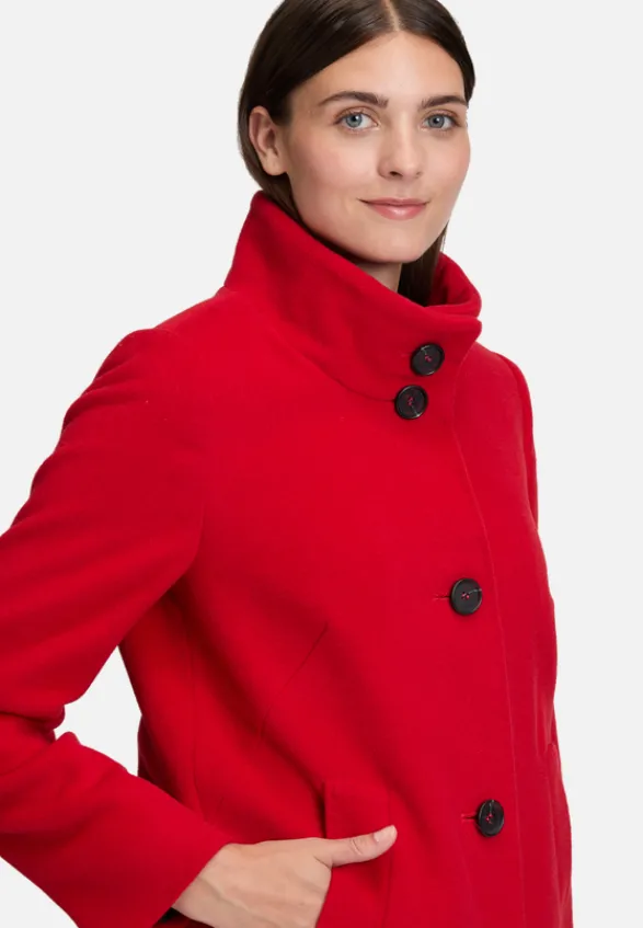 Betty Barclay Mäntel*Wollmantel mit Kragen Rot