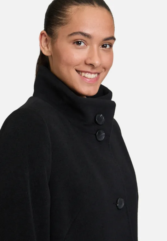 Betty Barclay Mäntel*Wollmantel mit Kragen Schwarz